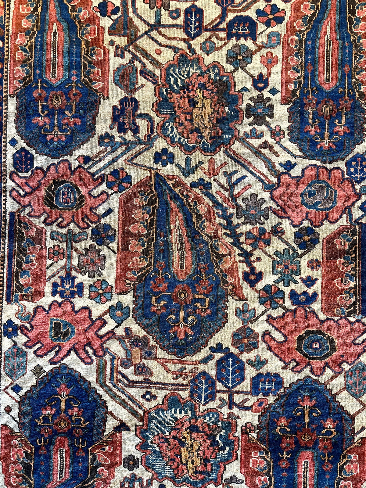 Antique Persian Malayer Rug 4'10" x 6'7", Hand-Knotted Wool, view 3