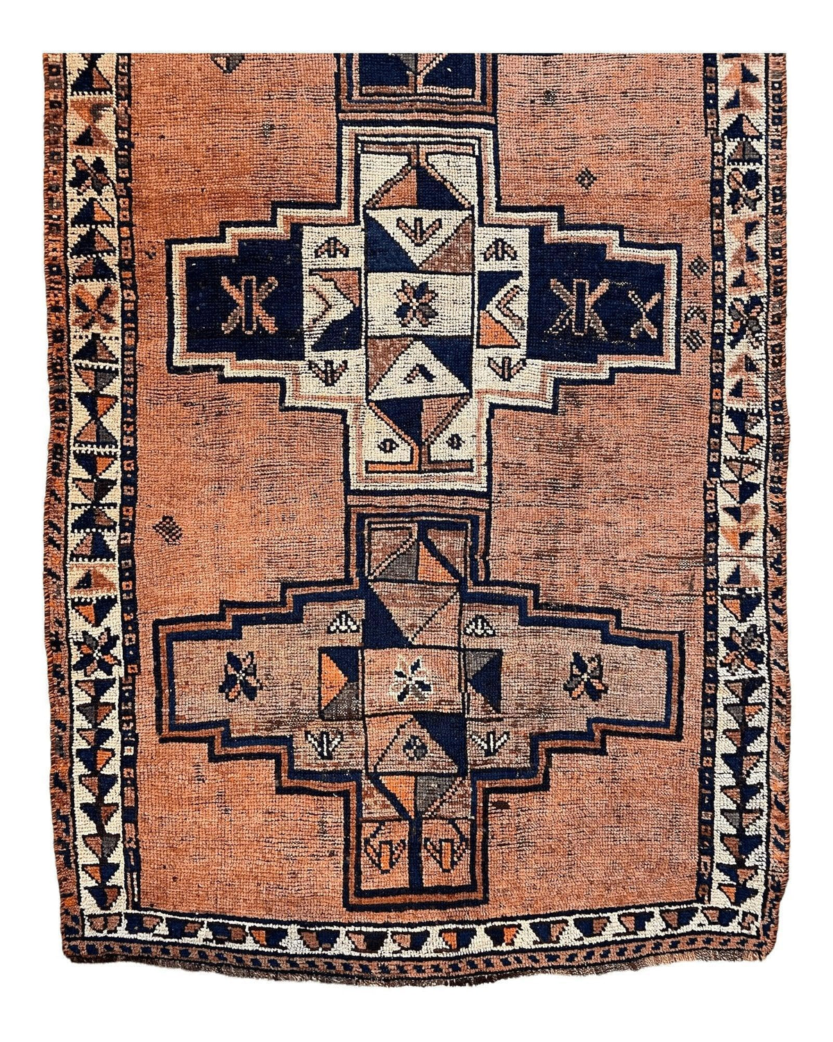 Antique Persian Luri Runner 4'4" x 12'9", Hand-Knotted Wool, Blue, view 4