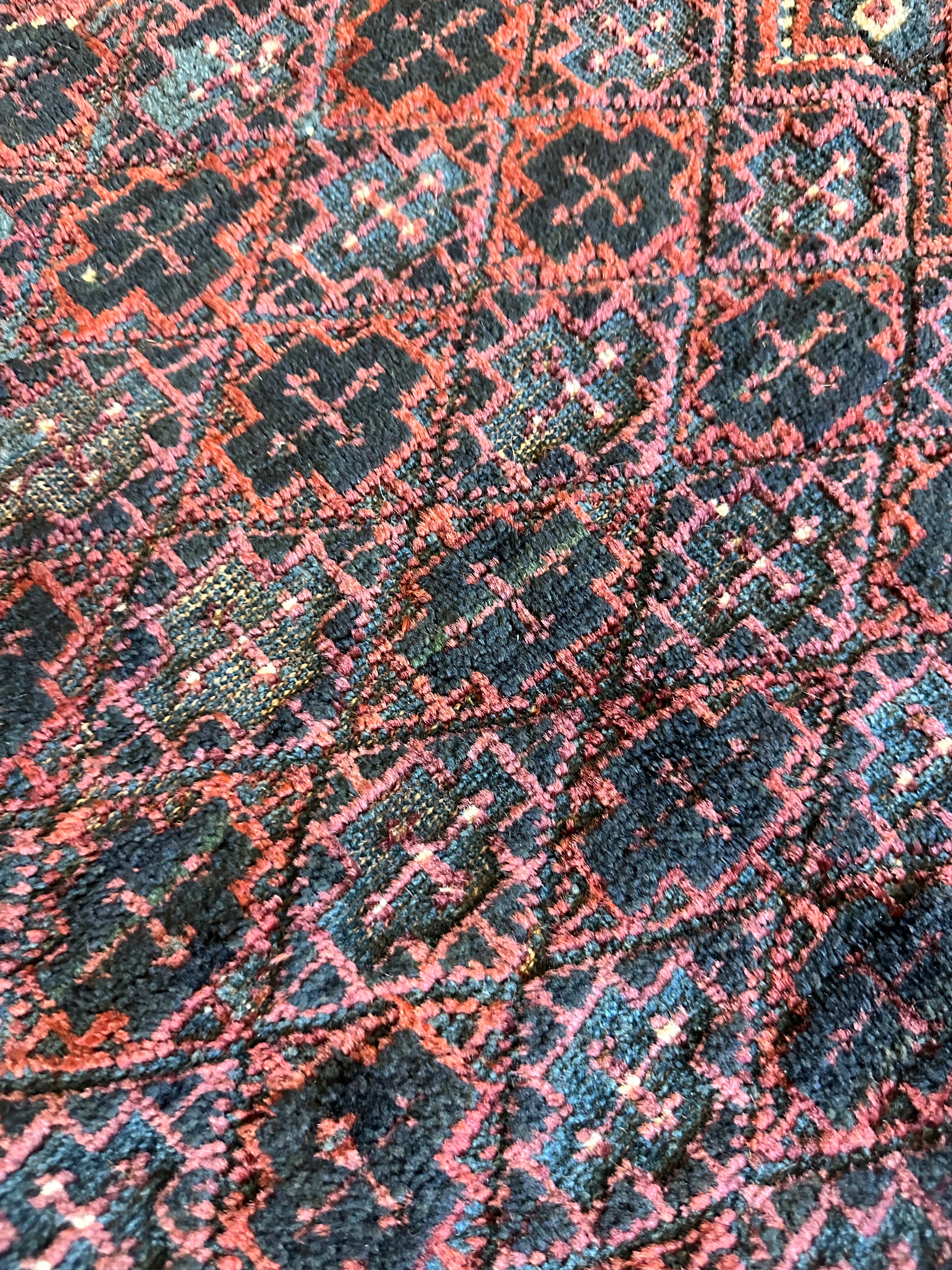 Antique Afghan Baluch Bagface 22" x 24", Hand-Knotted Wool, c. 1900, view 3