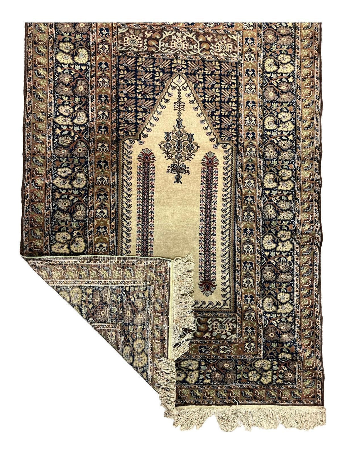 Antique Turkish Panderma Prayer Rug 4' x 6', view 3