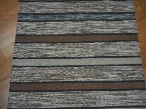 Scandinavian Rug 2'5" x 4'10", Hand-Woven, Brown, view 10