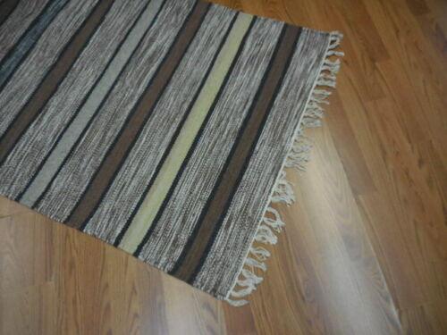Scandinavian Rug 2'5" x 4'10", Hand-Woven, Brown, view 11