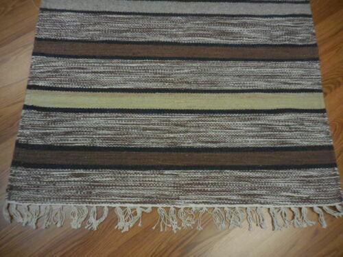 Scandinavian Rug 2'5" x 4'10", Hand-Woven, Brown, view 3