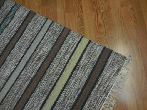 Scandinavian Rug 2'5" x 4'10", Hand-Woven, Brown, view 5