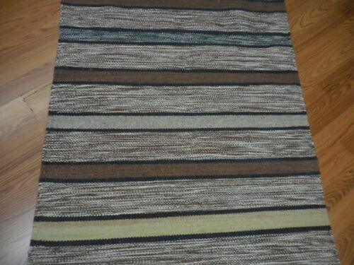 Scandinavian Rug 2'5" x 4'10", Hand-Woven, Brown, view 6