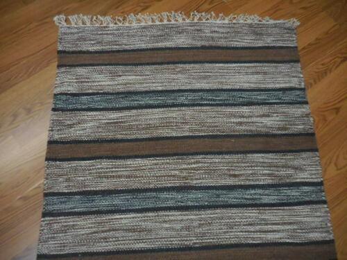 Scandinavian Rug 2'5" x 4'10", Hand-Woven, Brown, view 8