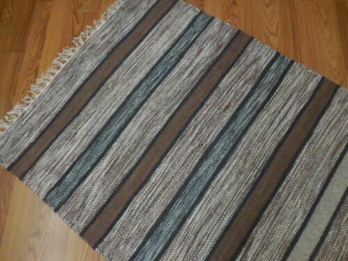 Scandinavian Rug 2'5" x 4'10", Hand-Woven, Brown, view 9