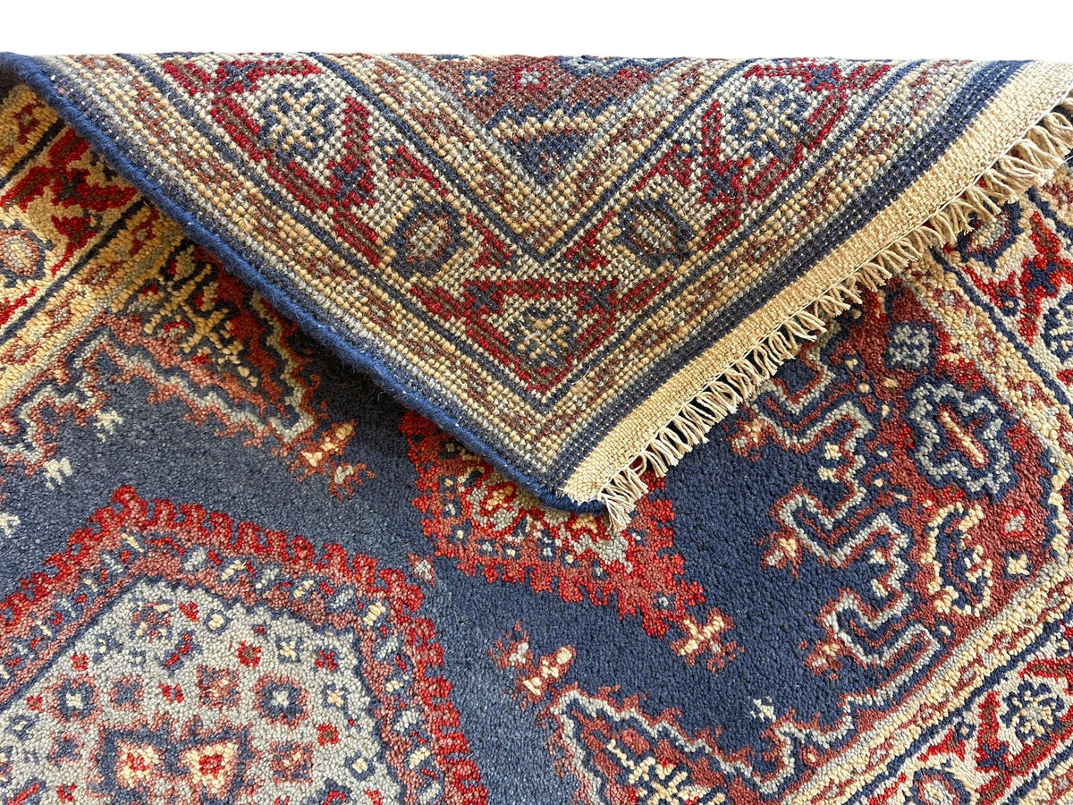 Indian Oushak Rug 3' x 5'2", Hand-Knotted Wool, Ivory & Beige, view 5