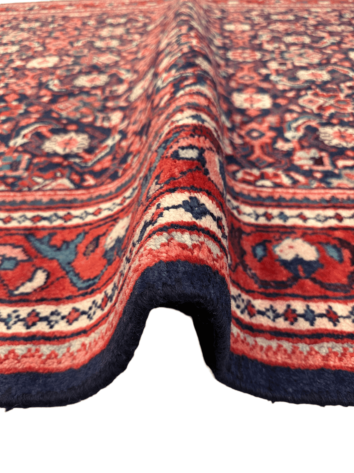 Vintage Persian Mahal Rug 5'6" x 10'3", Hand-Knotted Wool, 1960s, view 13