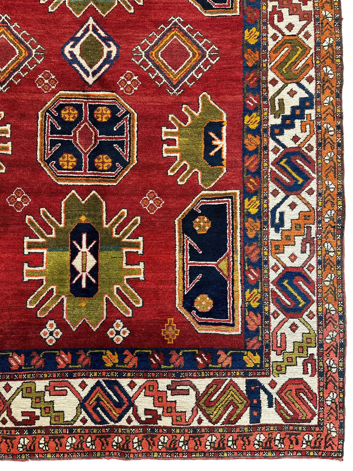 Vintage Persian Meshkin Rug 4'11" x 11', Hand-Knotted Wool, 1950s, view 5