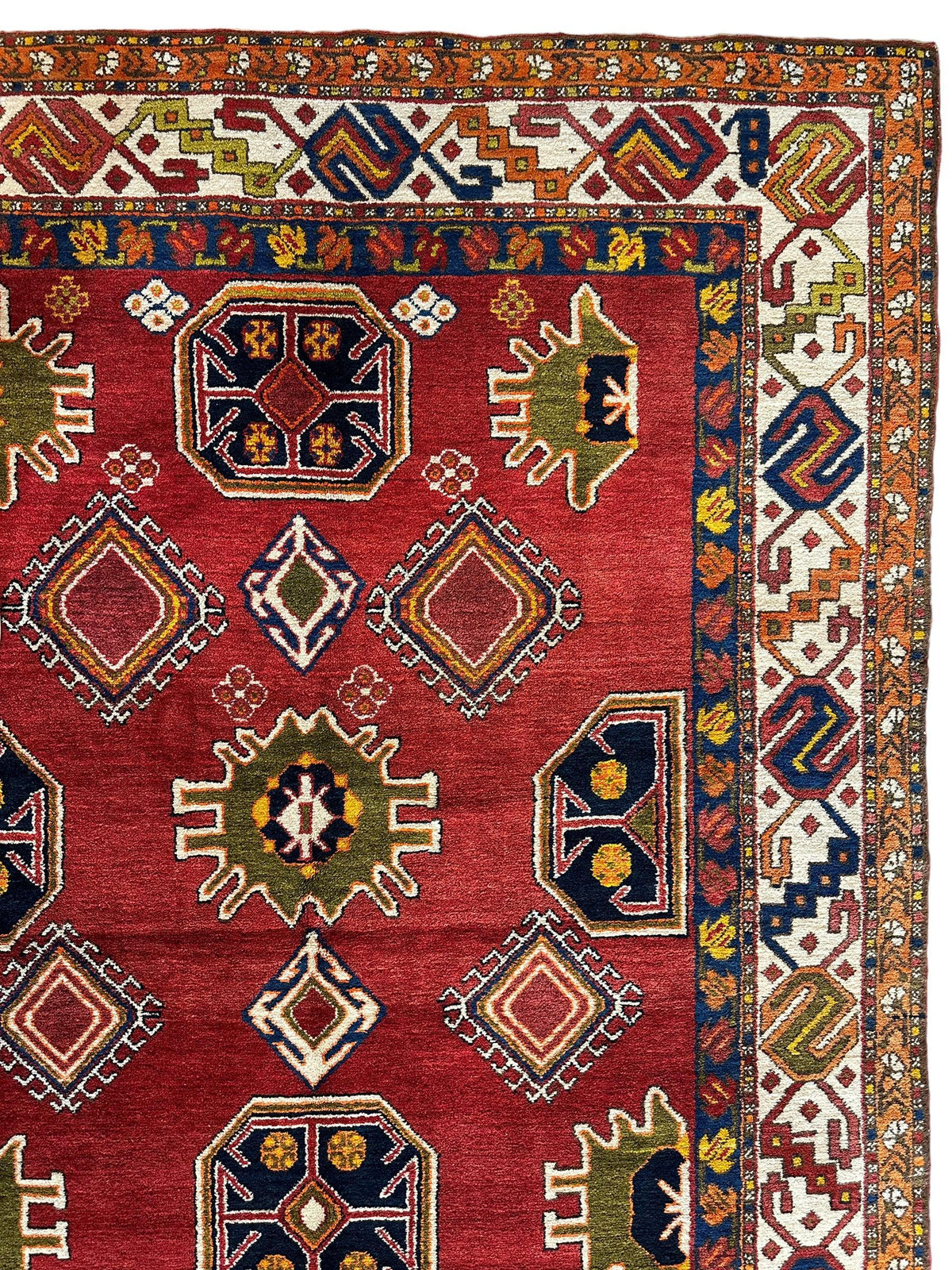 Vintage Persian Meshkin Rug 4'11" x 11', Hand-Knotted Wool, 1950s, view 9