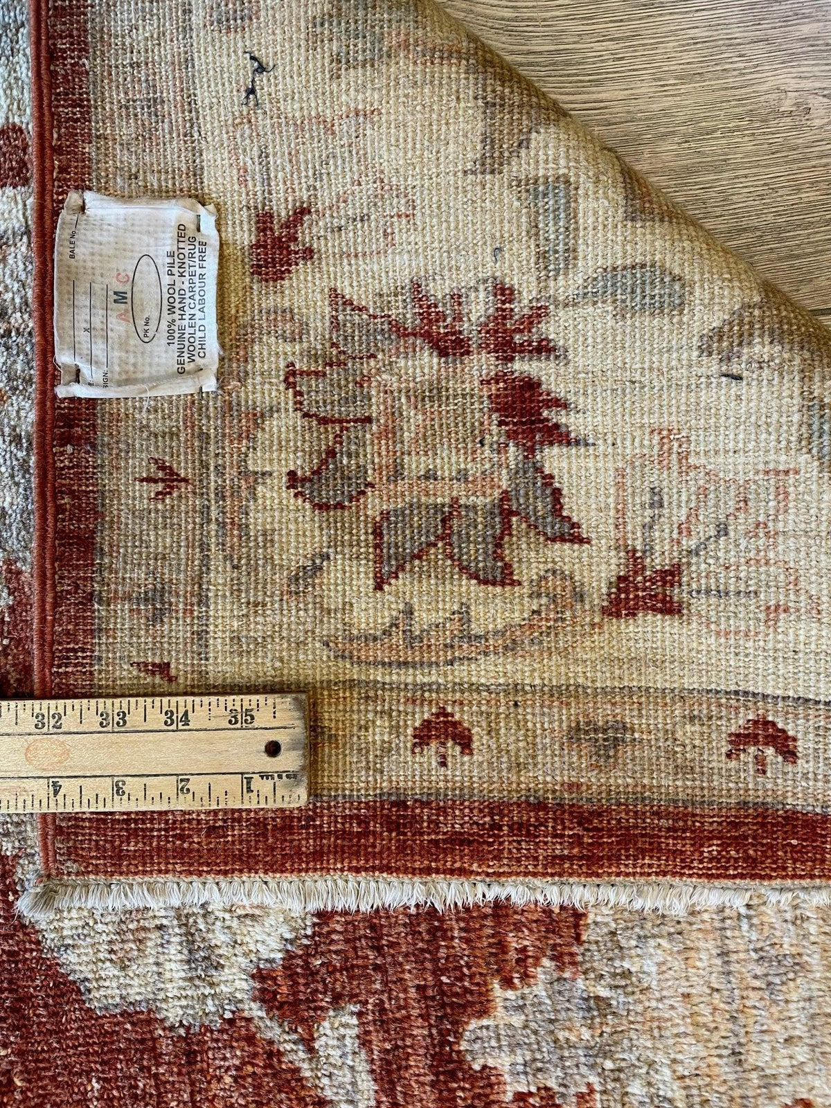Fine Vintage Pak Oushak Area Rug 6 x 9 ft, view 10