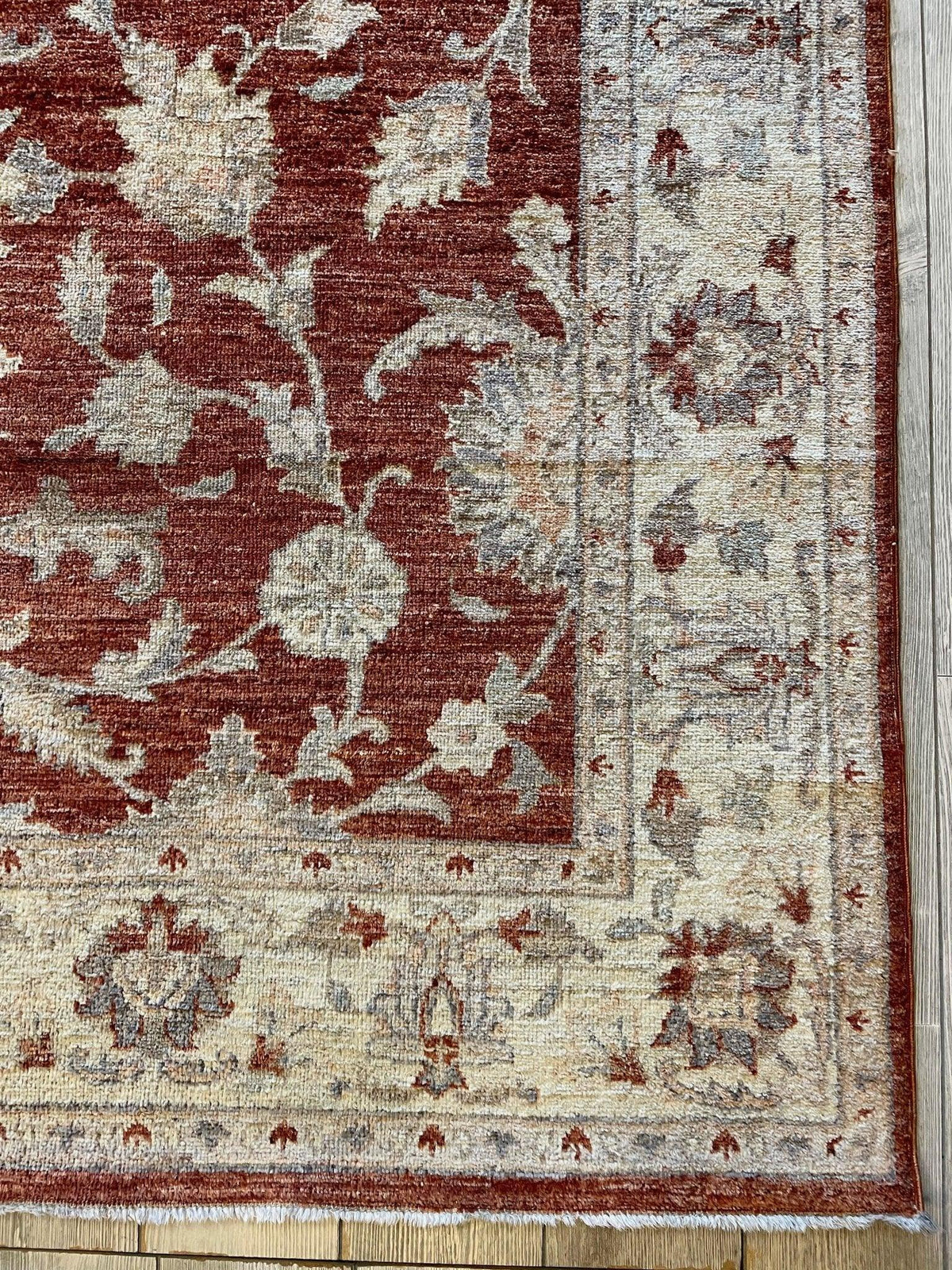 Fine Vintage Pak Oushak Area Rug 6 x 9 ft, view 7