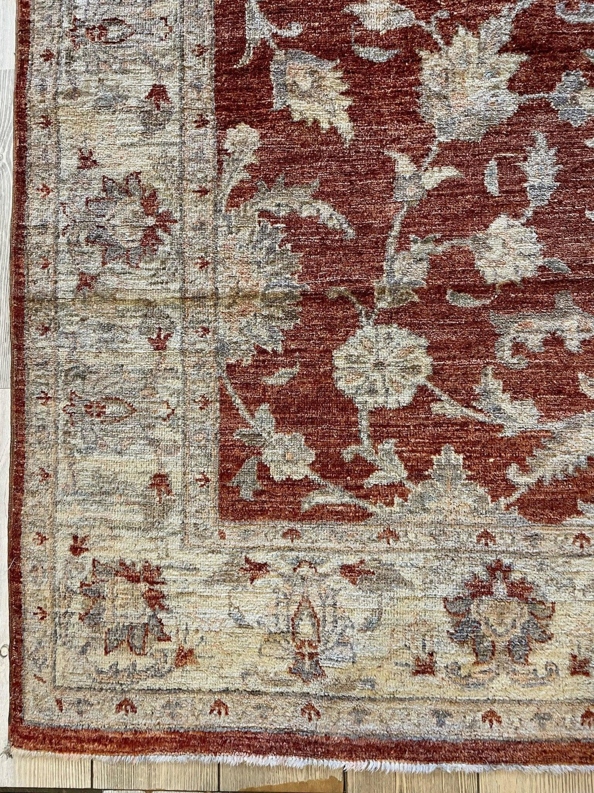 Fine Vintage Pak Oushak Area Rug 6 x 9 ft, view 8