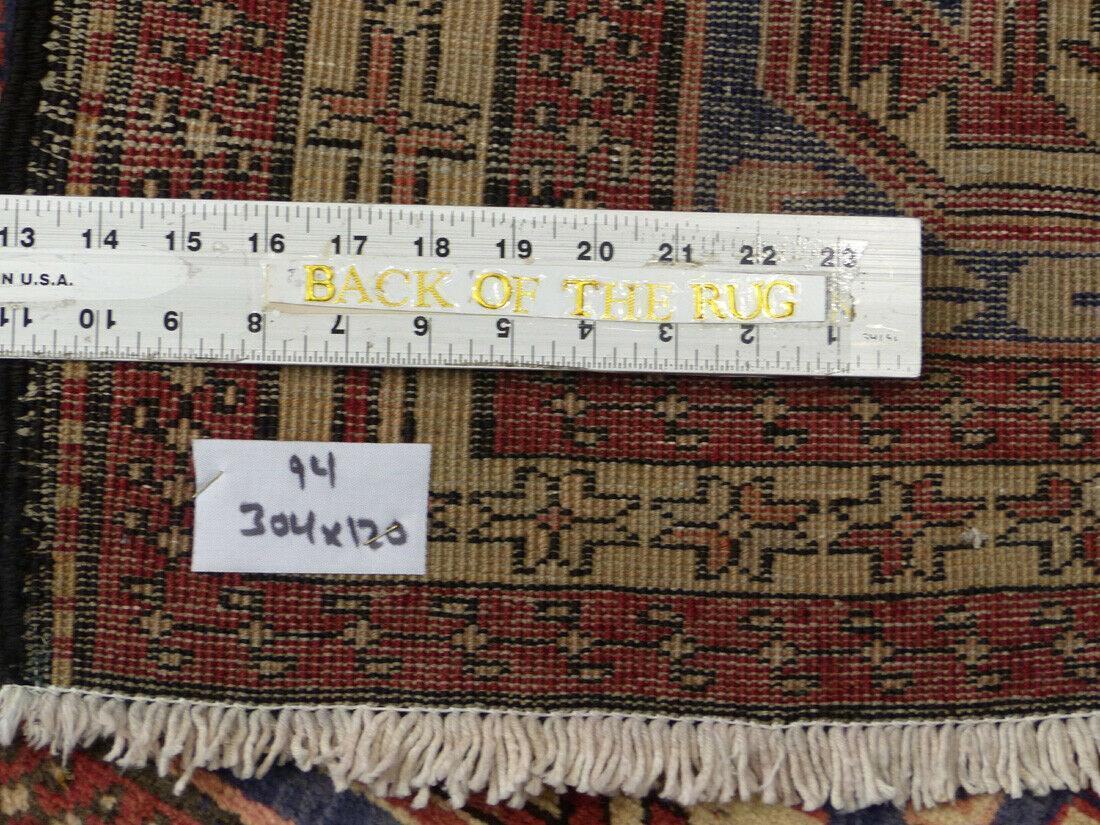 Vintage Persian Meshkin Runner 4' x 10'4", Hand-Knotted Wool, Blue, view 13