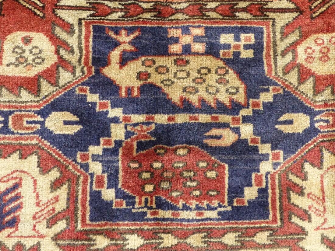 Vintage Persian Meshkin Runner 4' x 10'4", Hand-Knotted Wool, Blue, view 4