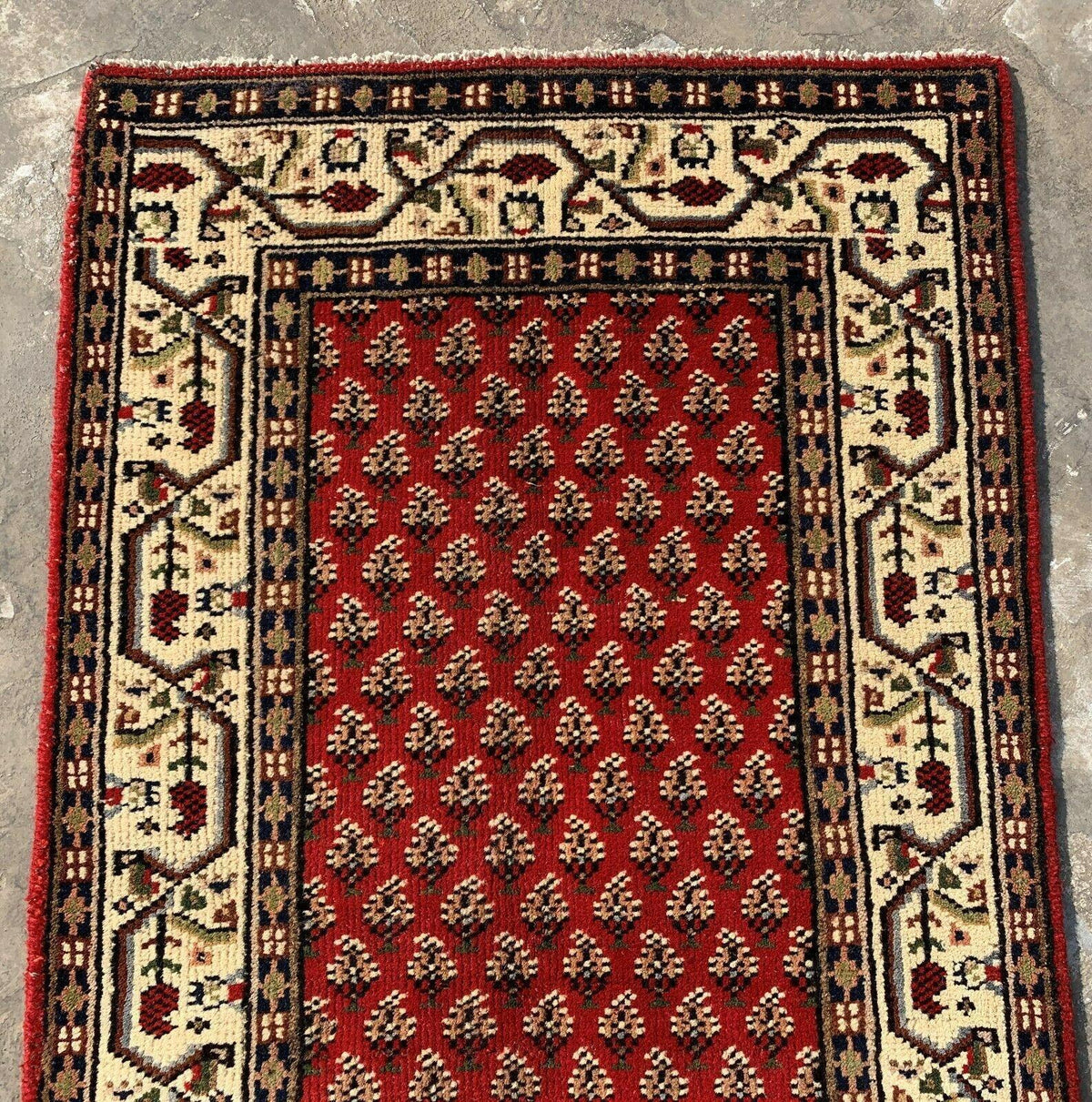 Vintage Persian Badam Gul Rug 2'4" x 4'7", Hand-Knotted Wool, 1970s, view 3
