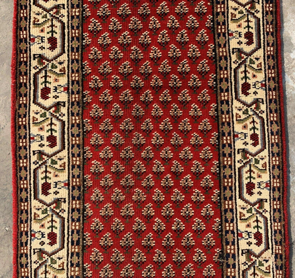 Vintage Persian Badam Gul Rug 2'4" x 4'7", Hand-Knotted Wool, 1970s, view 4