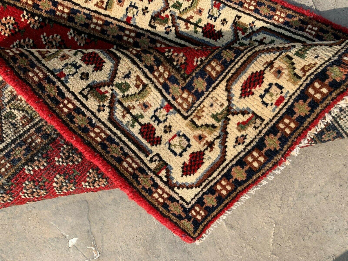 Vintage Persian Badam Gul Rug 2'4" x 4'7", Hand-Knotted Wool, 1970s, view 6