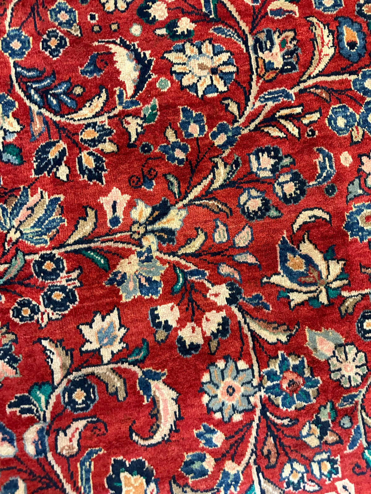 Vintage Persian Mahal Rug 10' x 12'10", Hand-Knotted Wool, 1950s, view 14