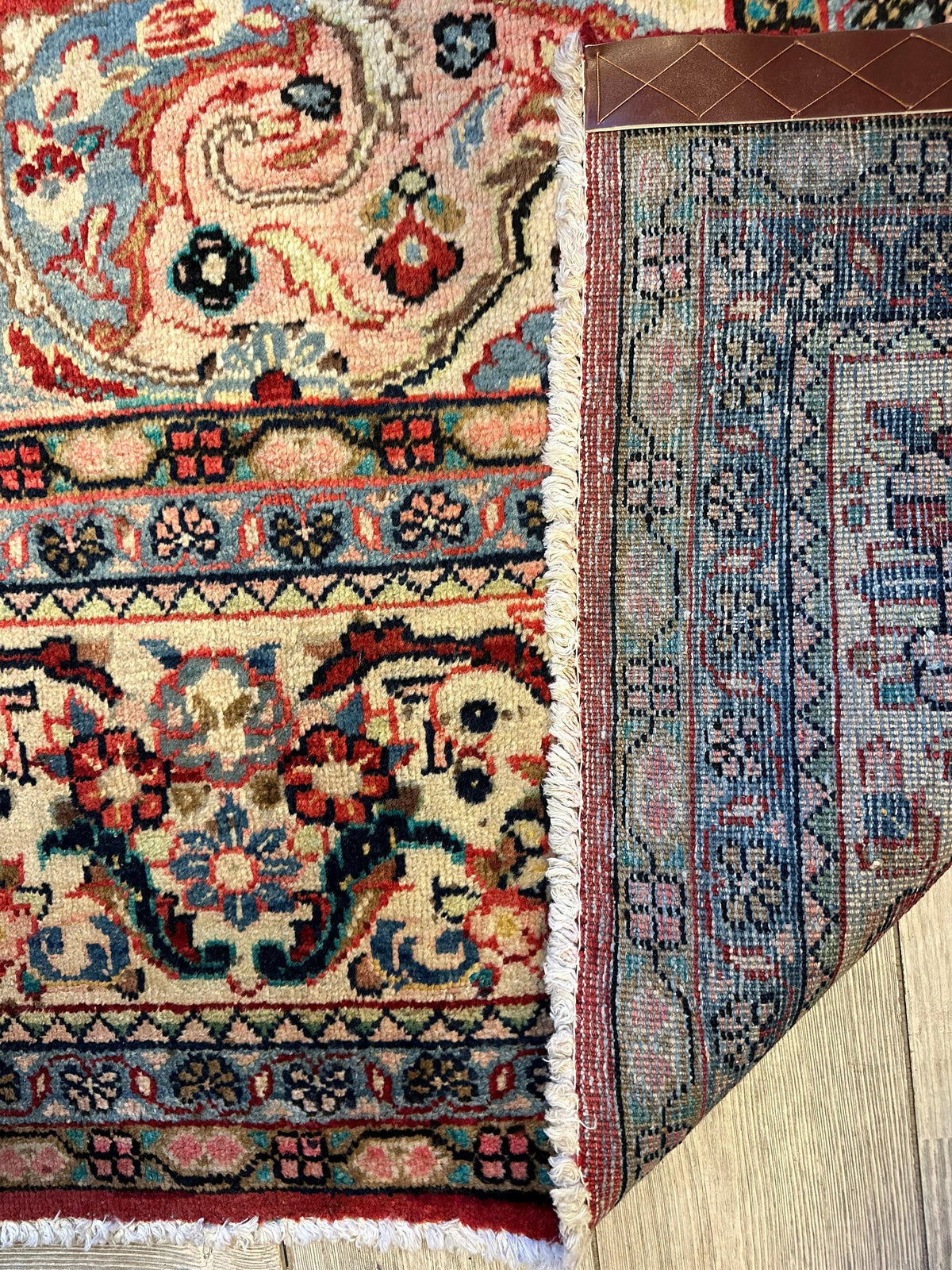 Vintage Persian Mahal Rug 10' x 12'10", Hand-Knotted Wool, 1950s, view 17
