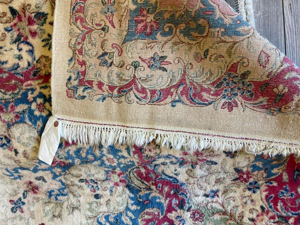 Vintage Persian Kerman Rug 10' x 13', Hand-Knotted Wool, 1930s, view 12