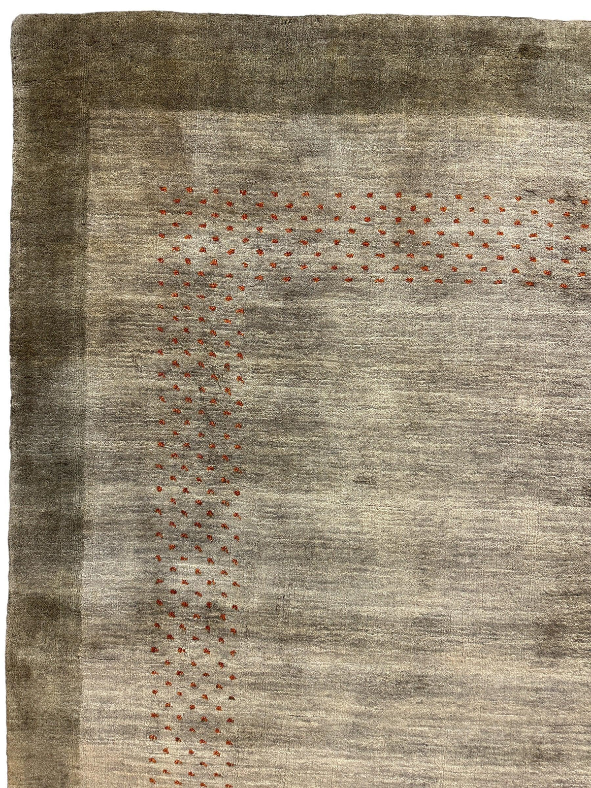 Dalyn Gabbeh Rug 4' x 6', Handmade Wool, Gray, view 3