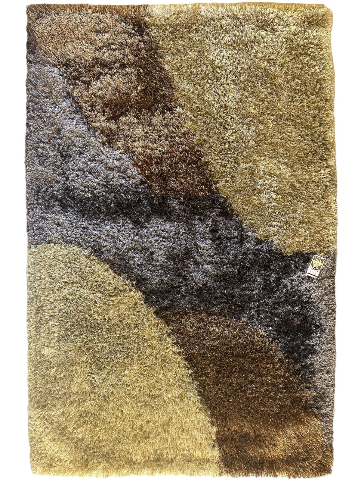 Shag Rug 3'11" x 5'11", Hand-Woven Wool