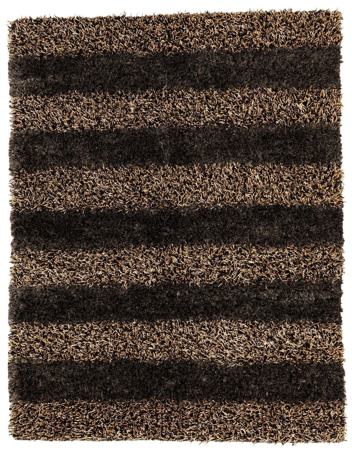 Shag Rug 5' x 6'7", Hand-Woven Polypropylene
