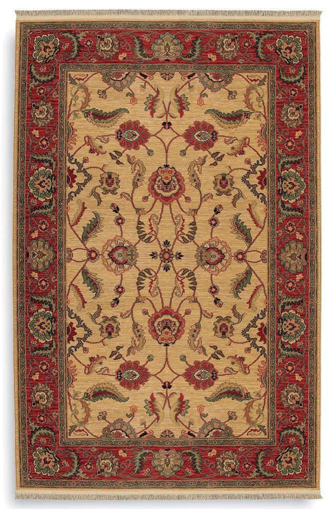 Karastan Ashara Agra Rug 6' x 9', Machine-Made Wool, Ivory