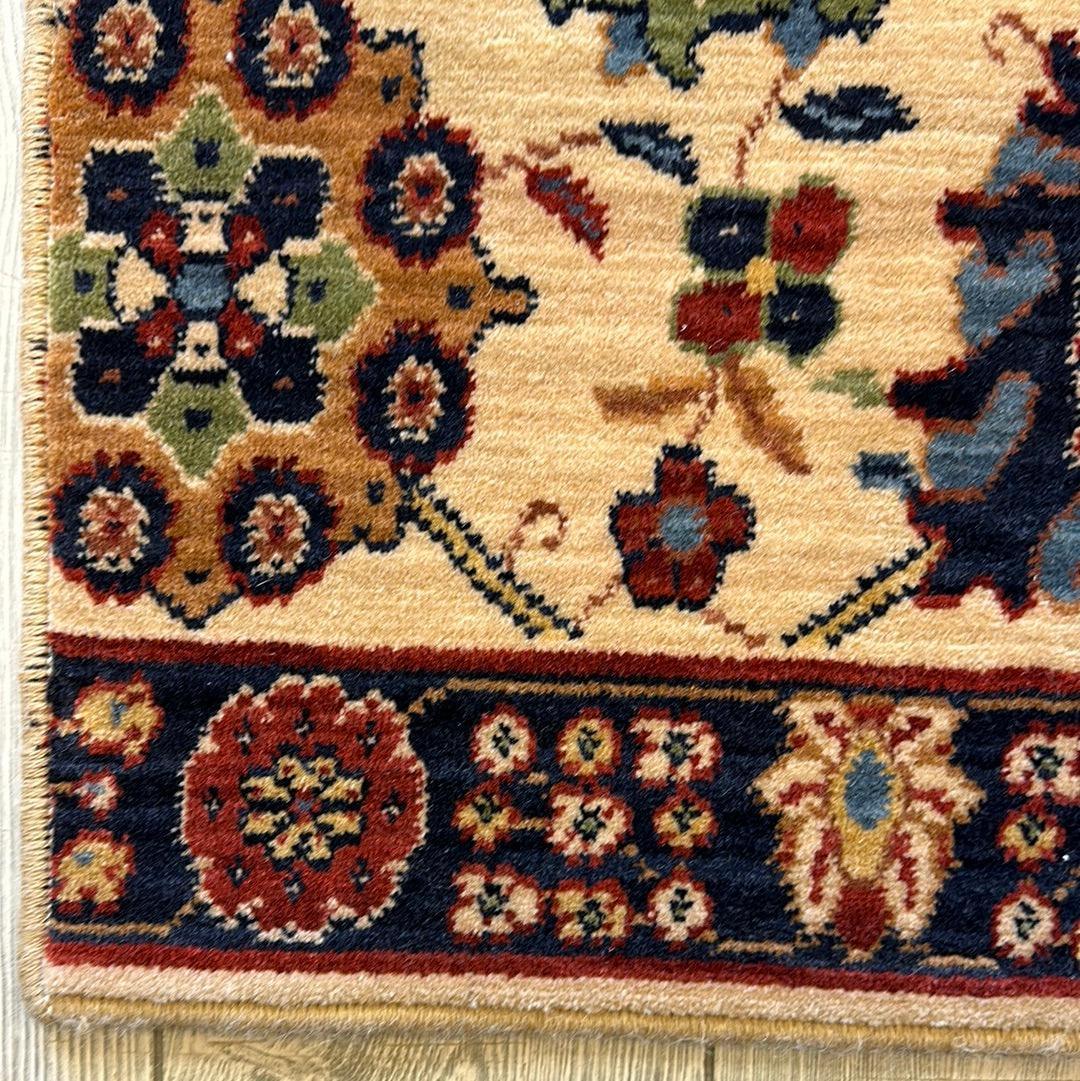 Karastan English Manor Cambridge Sample Rug 24" x 30", Wool, Ivory, view 3