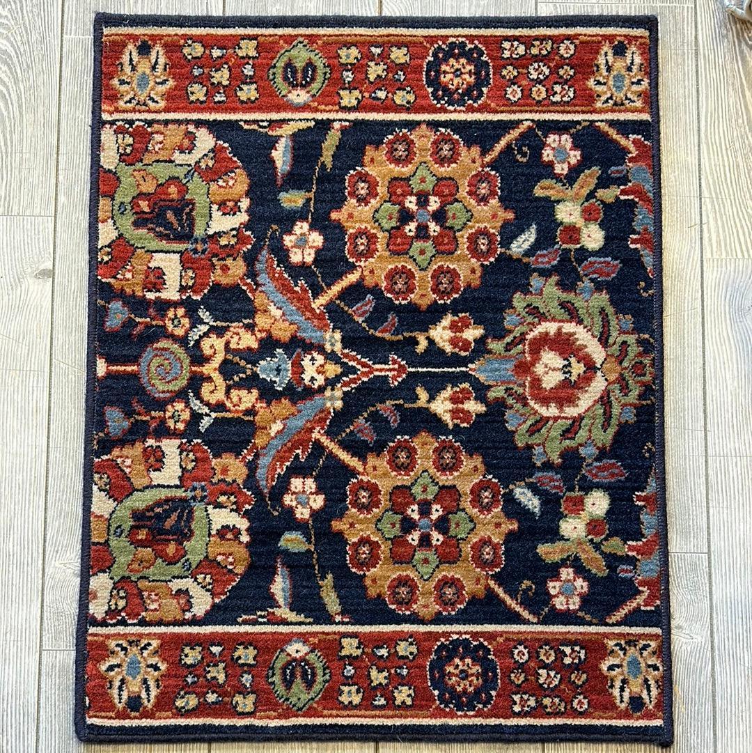 Karastan English Manor Cambridge Blue Sample Rug 24" x 30", Wool