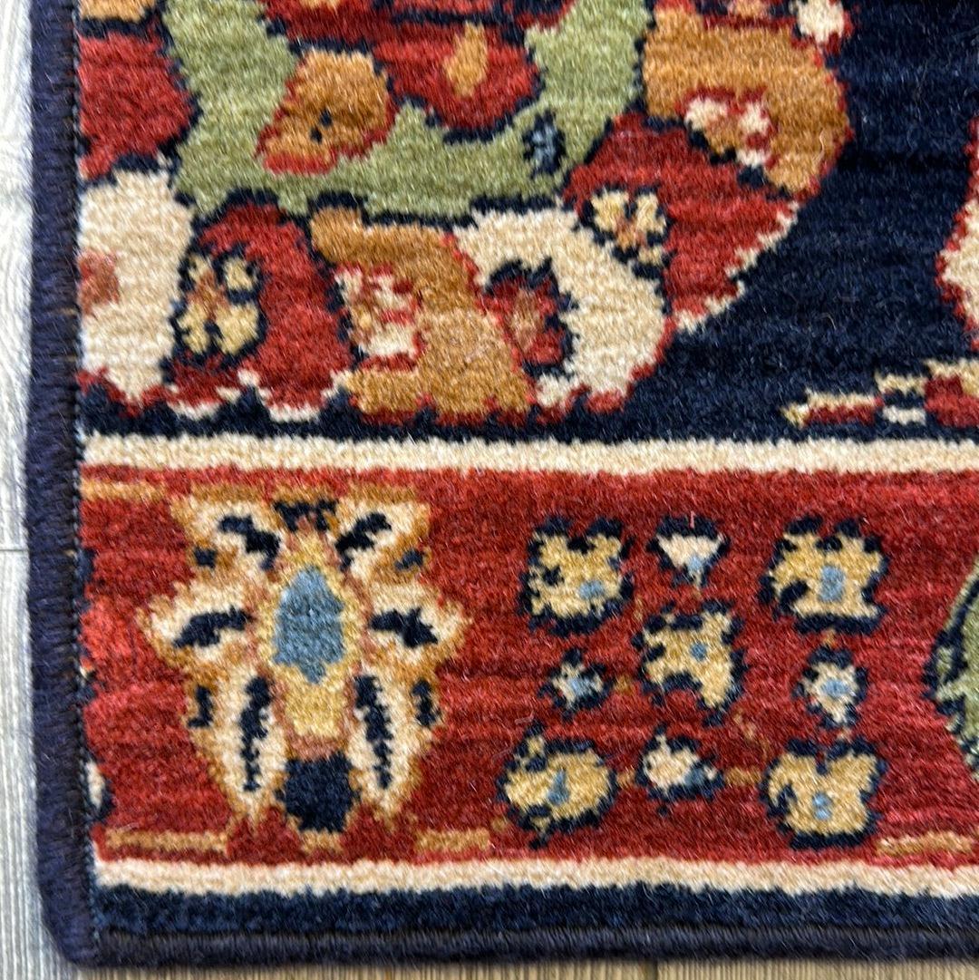 Karastan English Manor Cambridge Blue Sample Rug 24" x 30", Wool, view 3