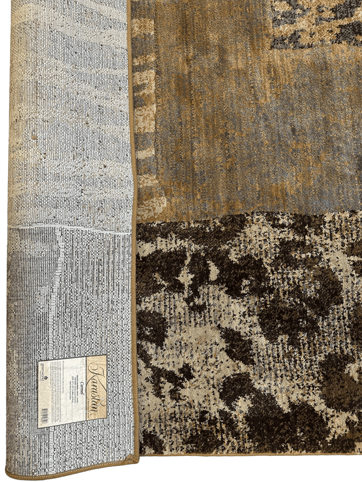 Karastan Carmel Santa Lucia Rug 5'6" x 8'3", Nylon, Chestnut, view 6