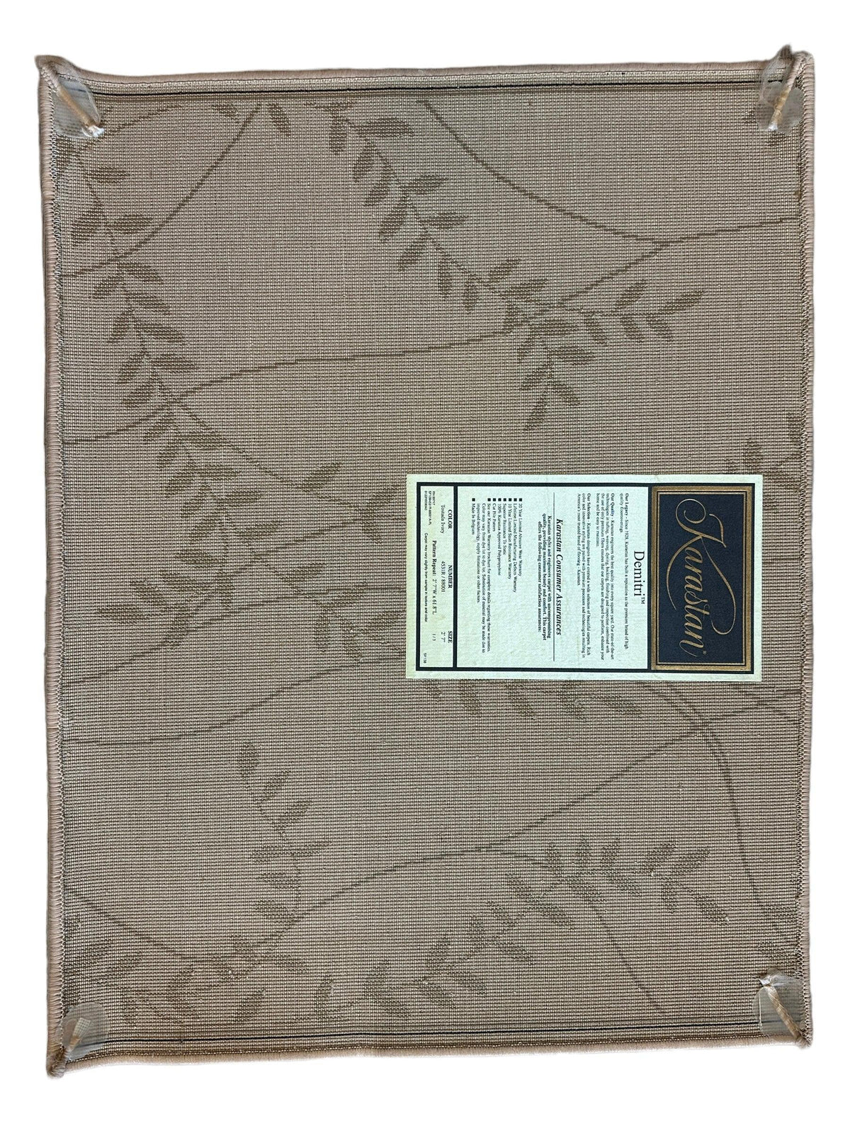 Karastan Demitri Sample Rug 31" x 32", Machine-Made, Tostada Ivory, view 2
