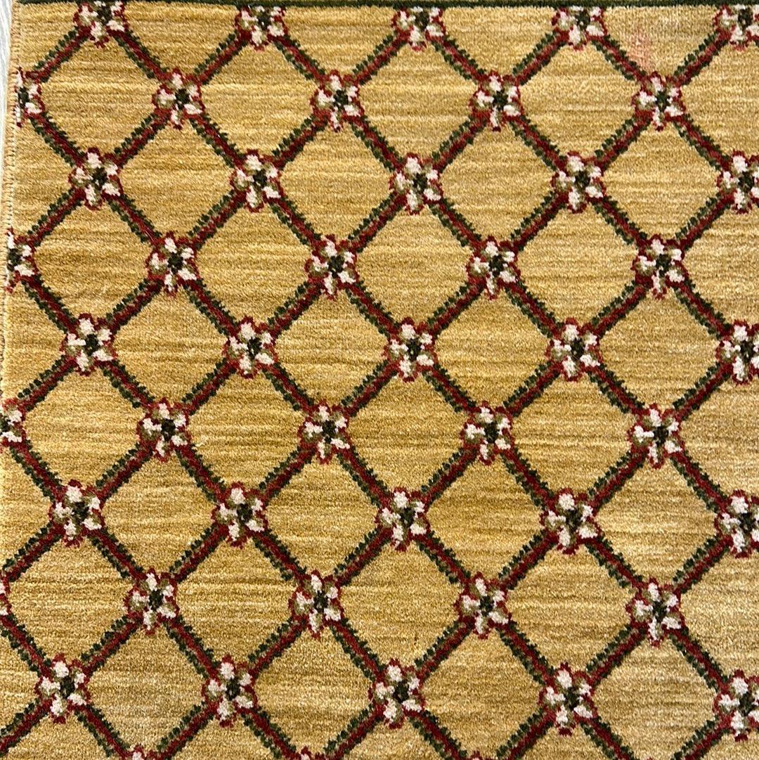Karastan English Manor Coventry Trellis Sample Rug 24" x 30", Gold, view 2
