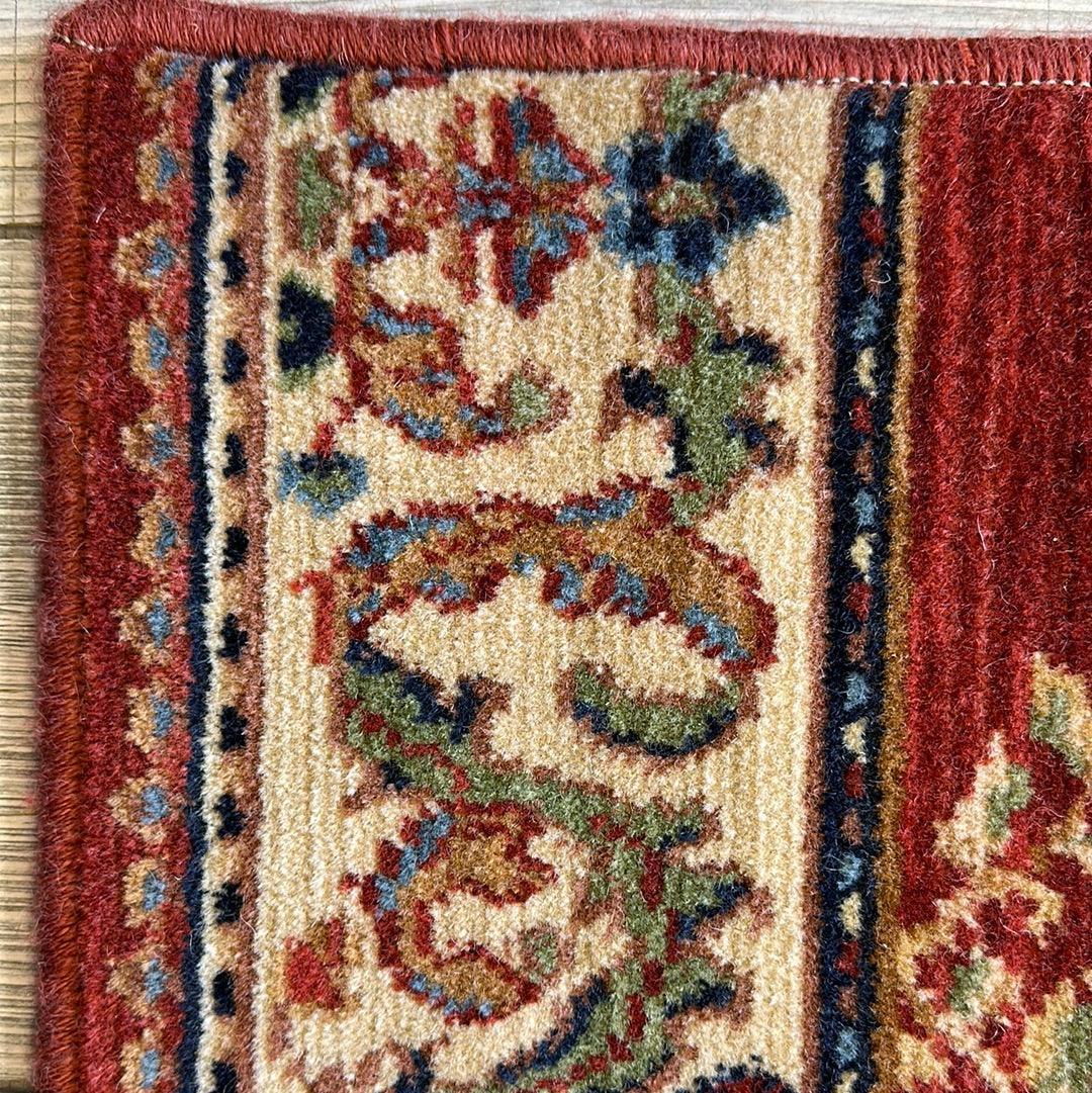 Karastan William Morris Lattice Sample Rug 24" x 30", Wool, Red, view 3