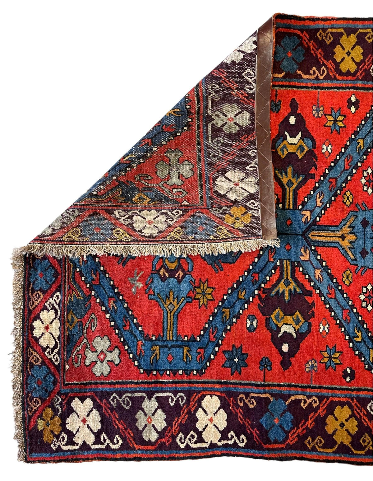 Vintage Caucasian Derbent Prayer Rug 3'11" x 6'7", Hand-Knotted Wool, view 3