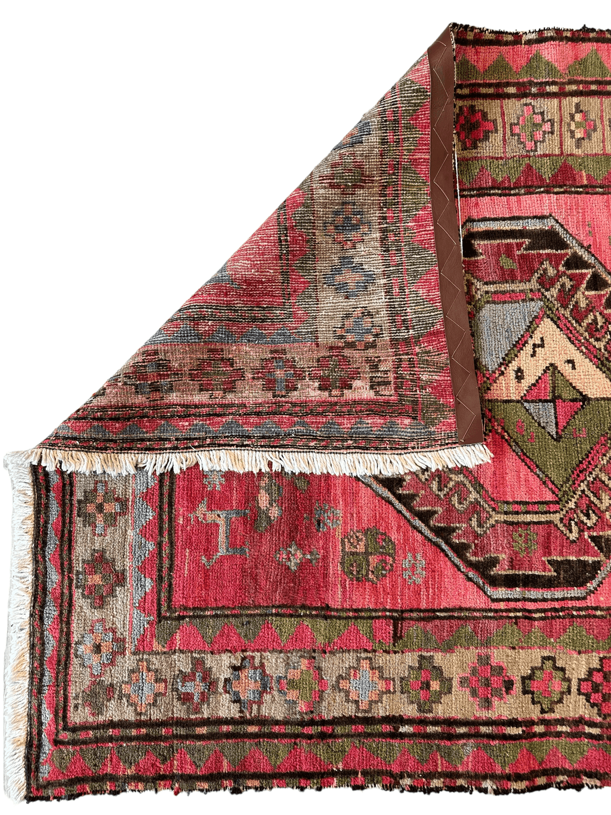 Antique Caucasian Runner 3'7" x 9'2", Hand-Knotted Wool, 1910s, view 7