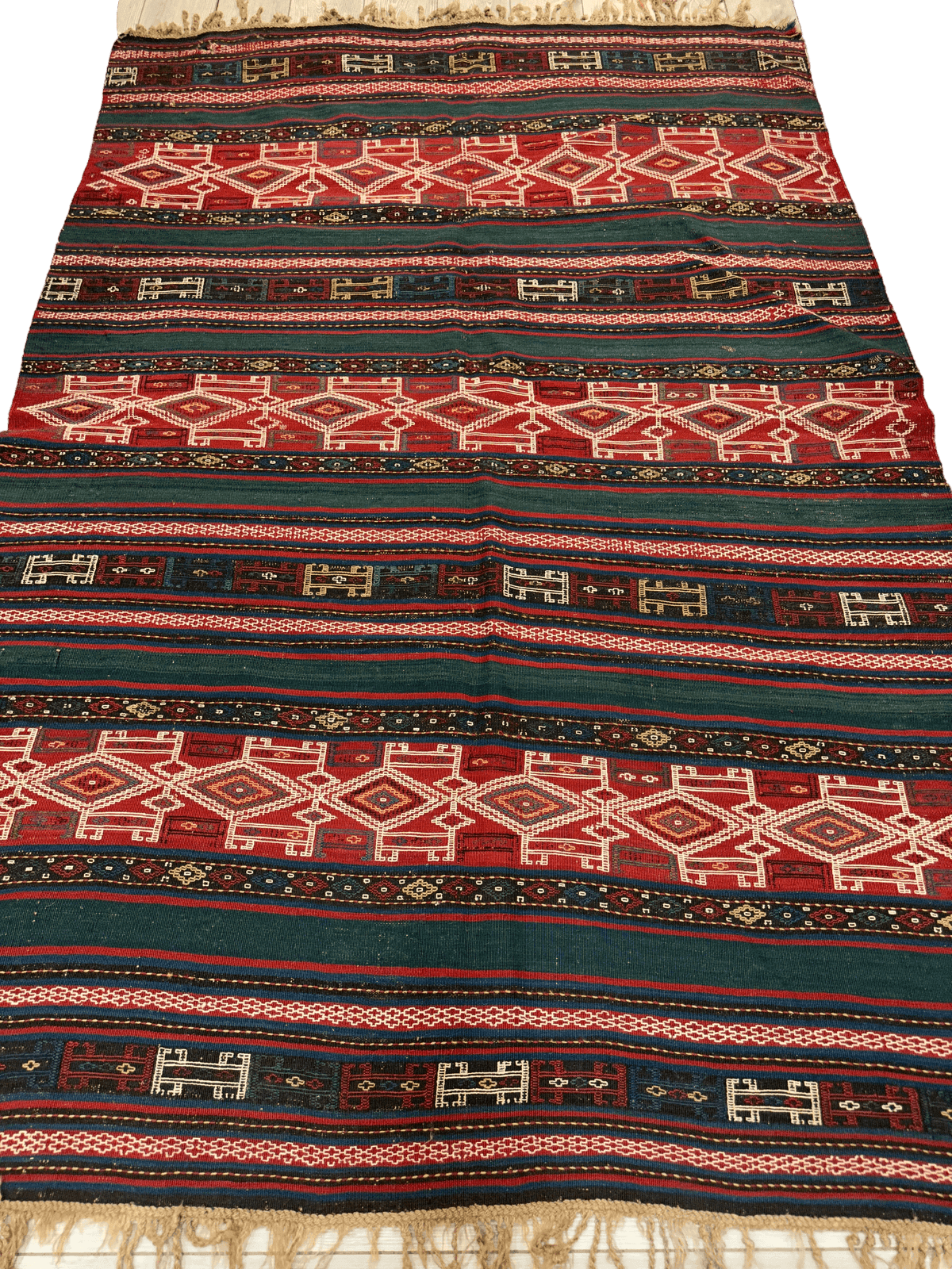 Antique Caucasian Verneh Rug 5'4" x 7'11", Hand-Woven Wool, c. 1900, view 3