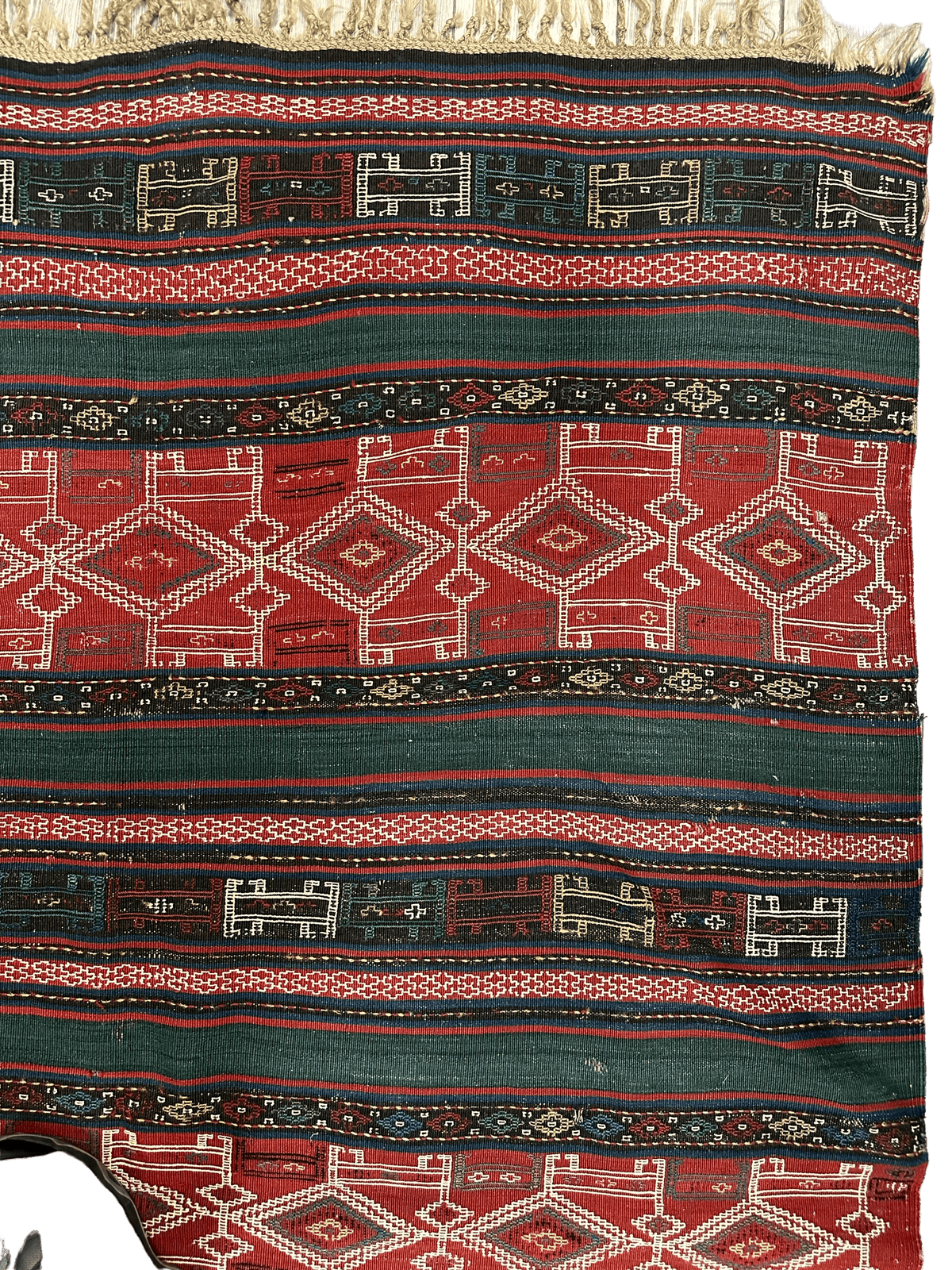 Antique Caucasian Verneh Rug 5'4" x 7'11", Hand-Woven Wool, c. 1900, view 4