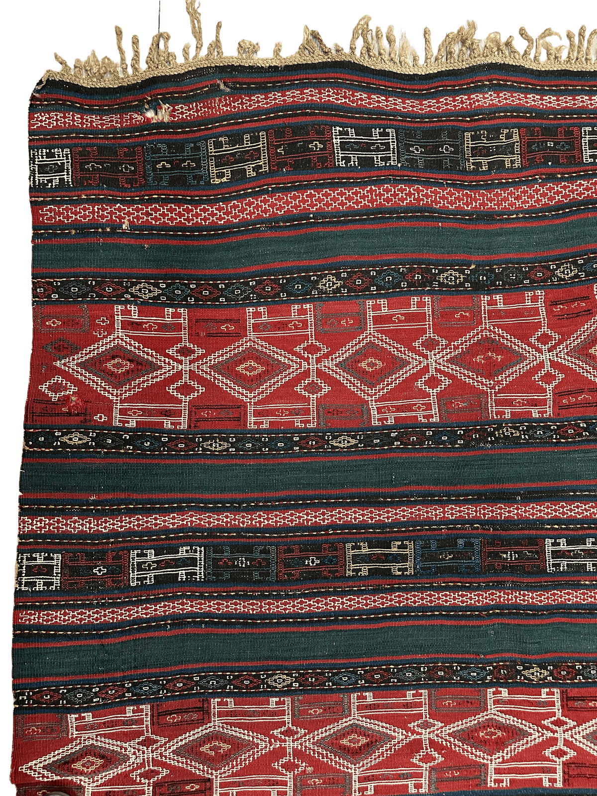 Antique Caucasian Verneh Rug 5'4" x 7'11", Hand-Woven Wool, c. 1900, view 6