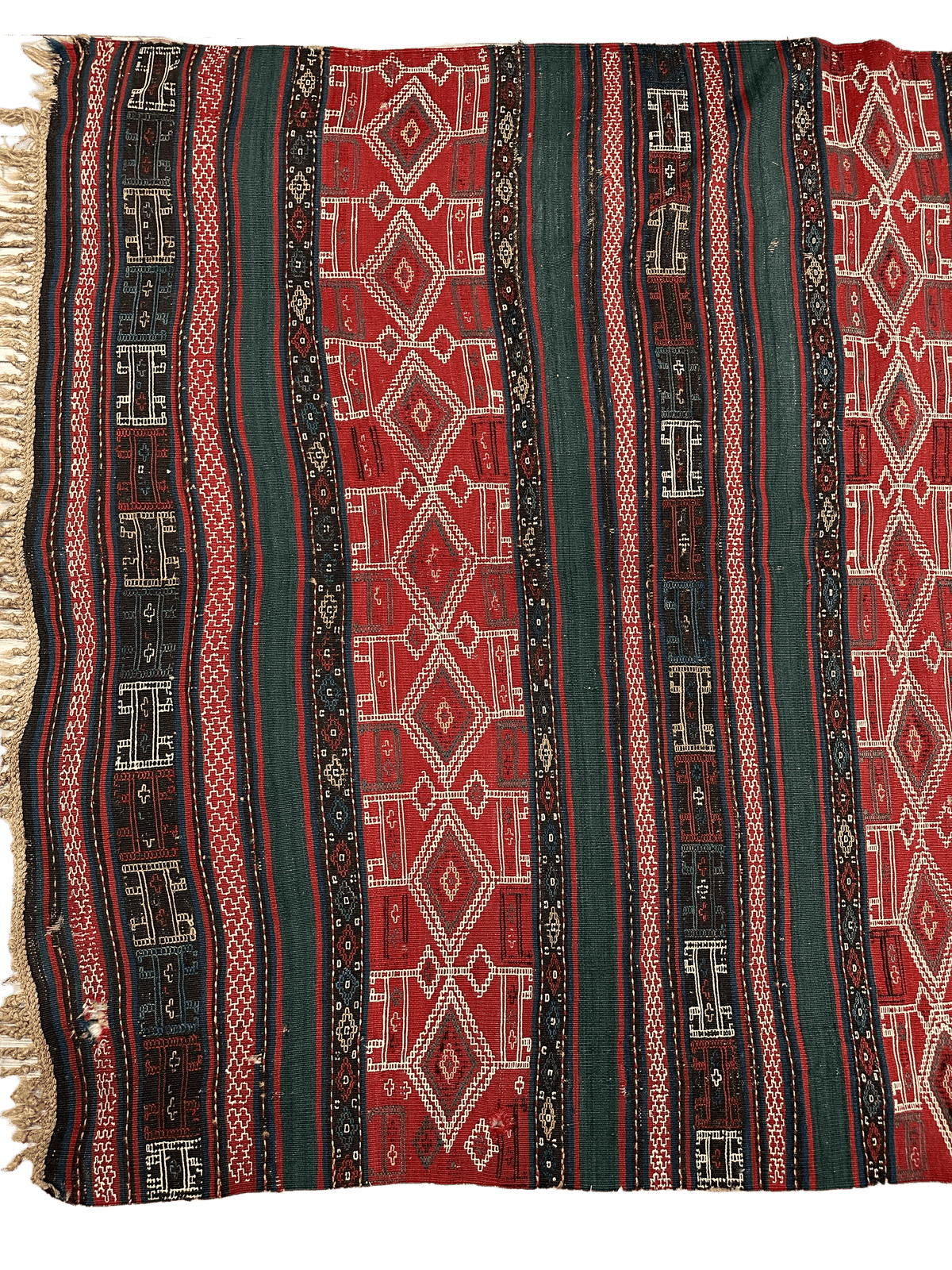 Antique Caucasian Verneh Rug 5'4" x 7'11", Hand-Woven Wool, c. 1900, view 7