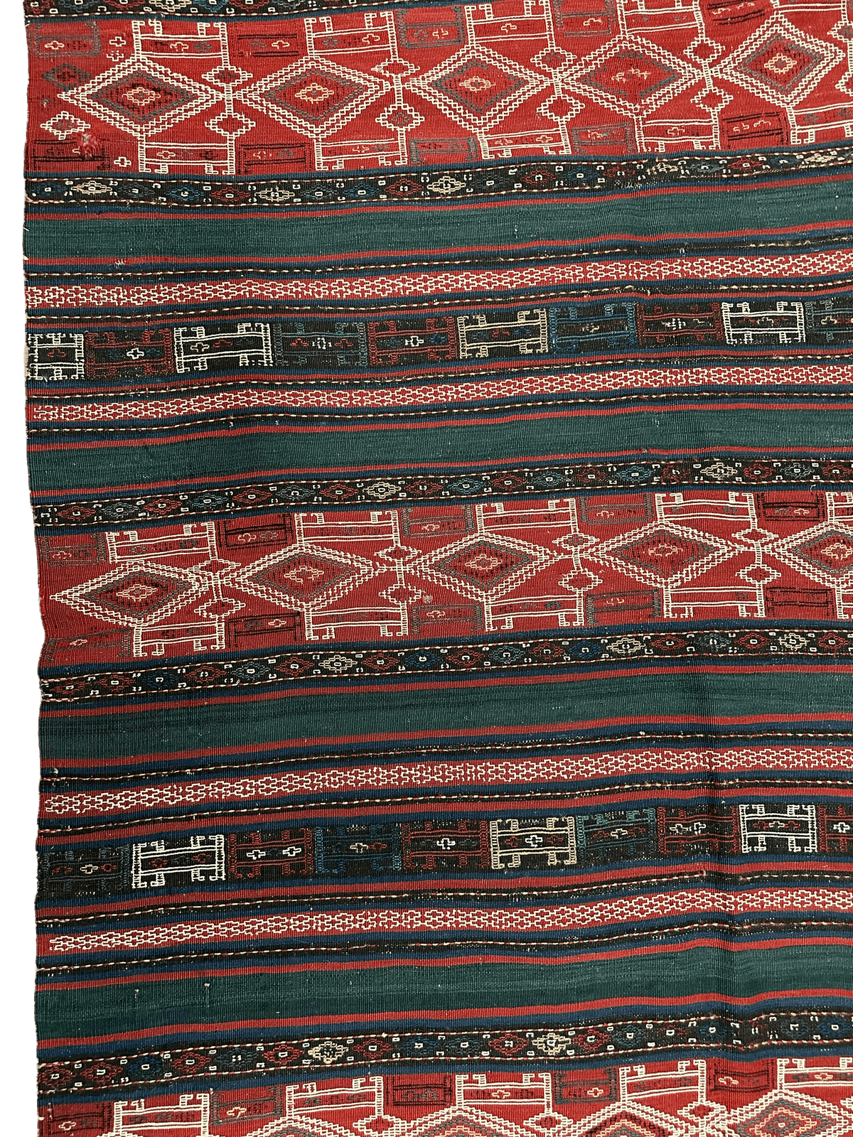 Antique Caucasian Verneh Rug 5'4" x 7'11", Hand-Woven Wool, c. 1900, view 8