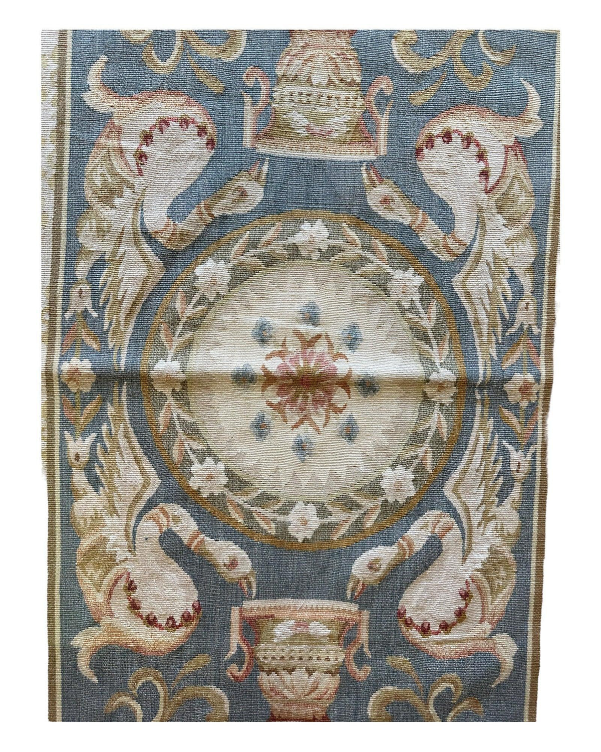 Vintage Chinese Rug 3'1" x 3'7", Hand-Knotted Wool, Art Deco, view 2